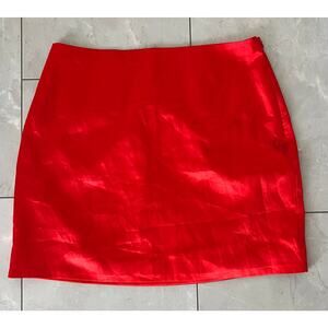 House of Harlow 1960 red silky miniskirt size medium